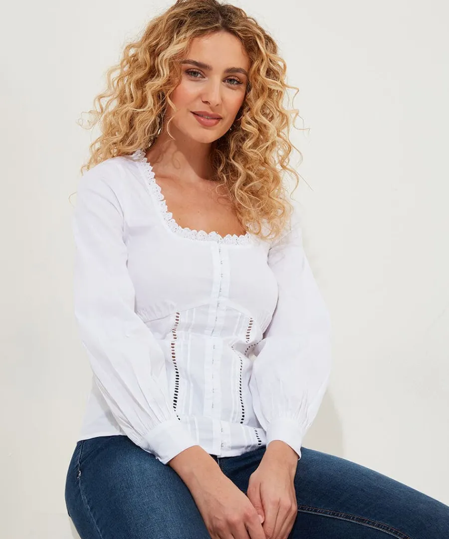 joes_must_have_white_blou_1.webp New Joe Browns Joe's Must Have Blouse White