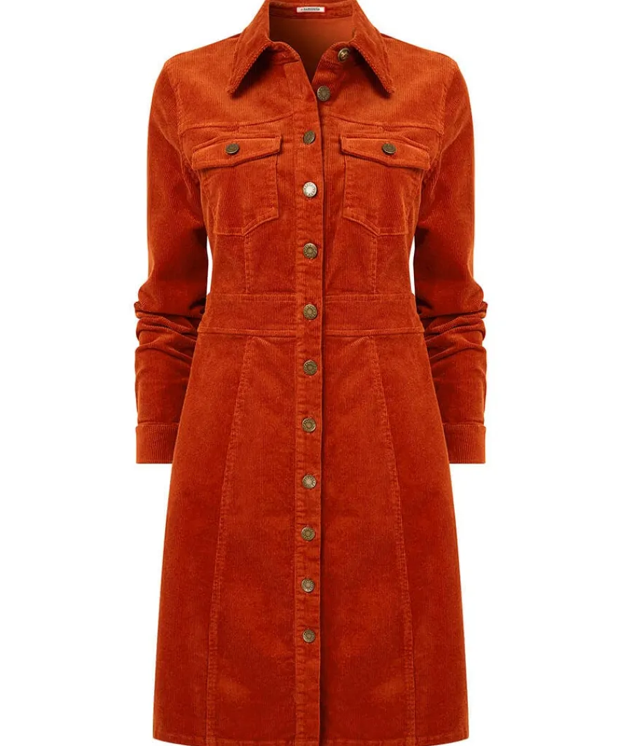 josie_cord_button_through_0.webp Online Joe Browns Josie Cord Button Through Dress Orange