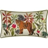 Hot Joe Browns Jungle Tiger Boudoir Cushion Ivory