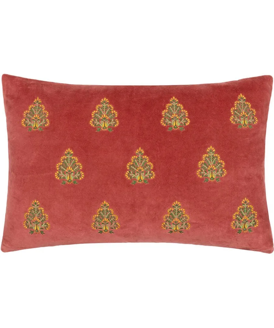 kashida_embroidered_boudo_0.webp Hot Joe Browns Kashida Embroidered Boudoir Cushion Rose