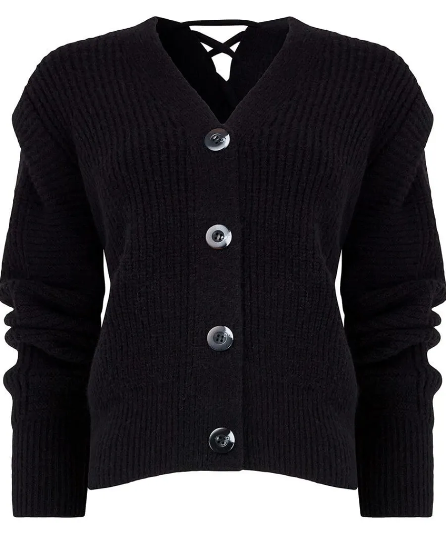 lace_up_cardigan_0.webp Cheap Joe Browns Lace Up Cardigan Black