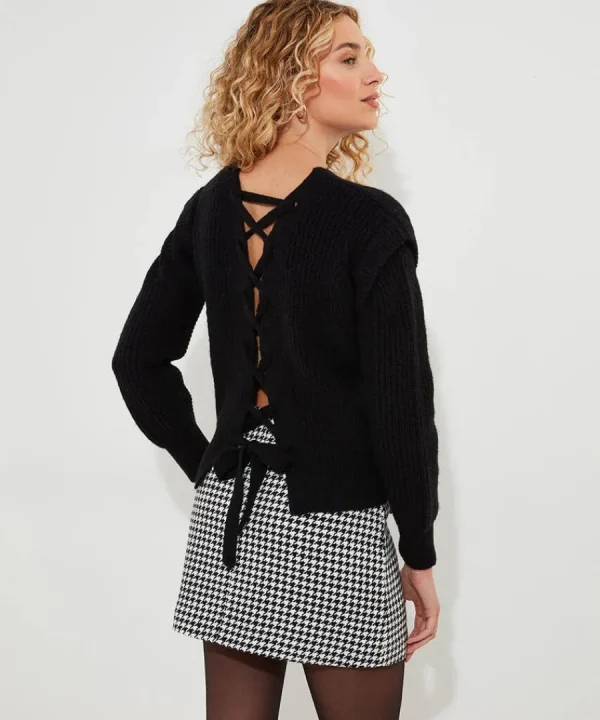 Cheap Joe Browns Lace Up Cardigan Black