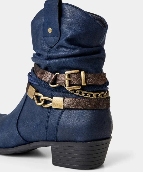 Clearance Joe Browns Lakeside Embellished Boots Deep Navy