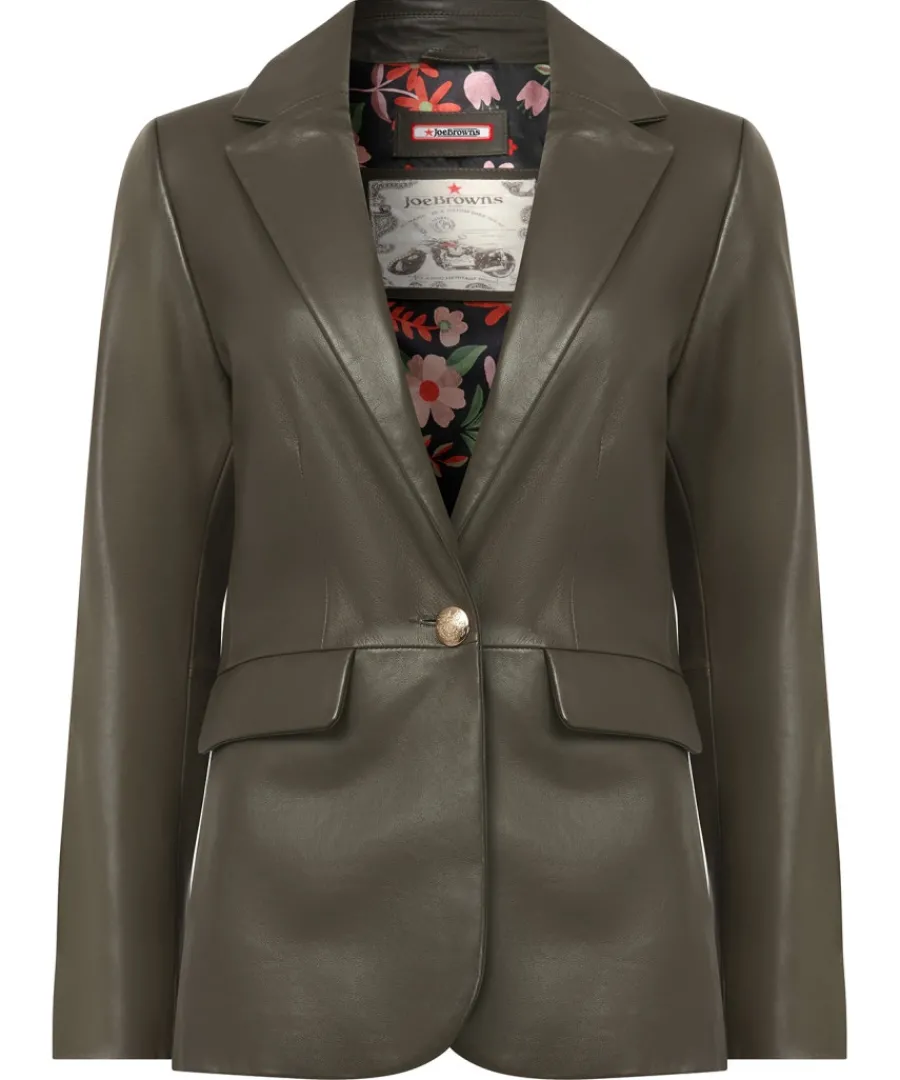 lavish_leather_blazer_0.webp Cheap Joe Browns Lavish Leather Blazer Olive Green