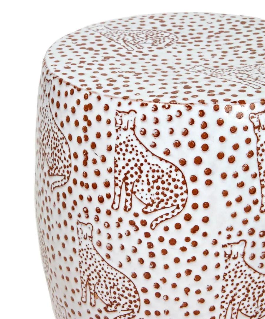 lavish_leopard_ceramic_st_1.webp Shop Joe Browns Lavish Leopard Ceramic Stool Natural