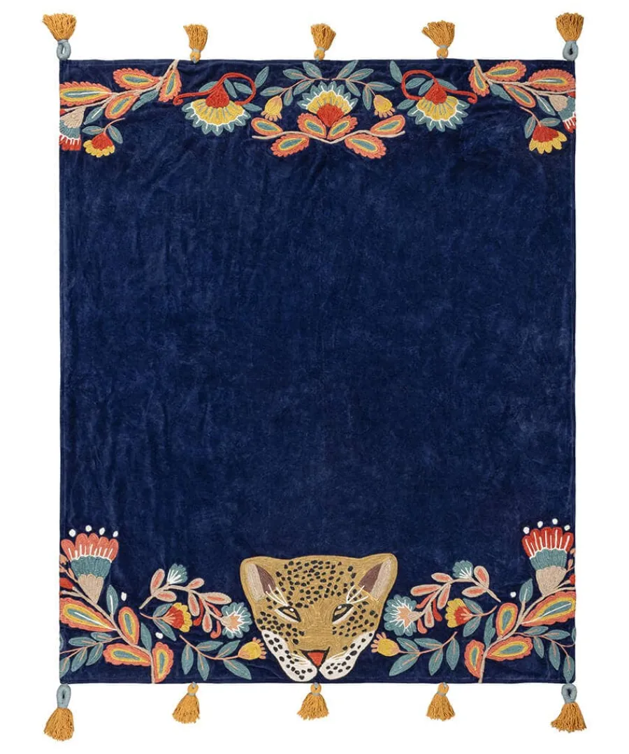 lavish_leopard_embroidere_1-1.webp Discount Joe Browns Lavish Leopard Embroidered Throw Navy