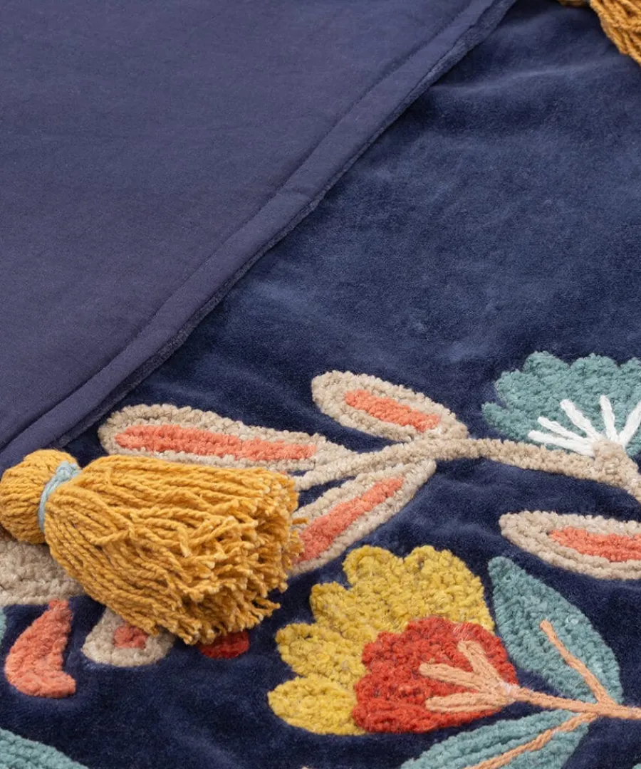 lavish_leopard_embroidere_2-1.webp Discount Joe Browns Lavish Leopard Embroidered Throw Navy