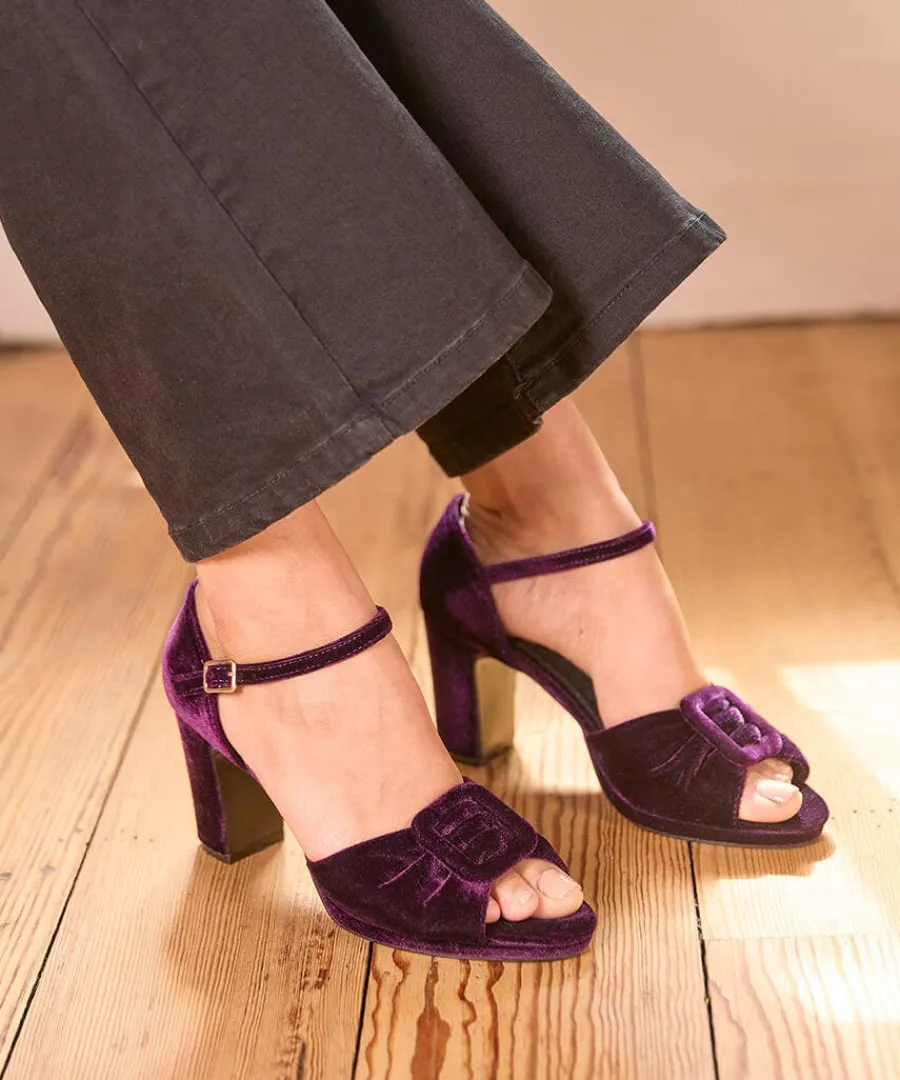 leading_lady_velvet_shoes_1.webp Flash Sale Joe Browns Leading Lady Velvet Shoes Purple