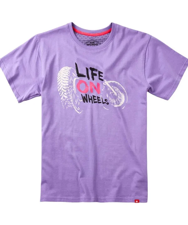 New Joe Browns Life On Wheels Tee Purple