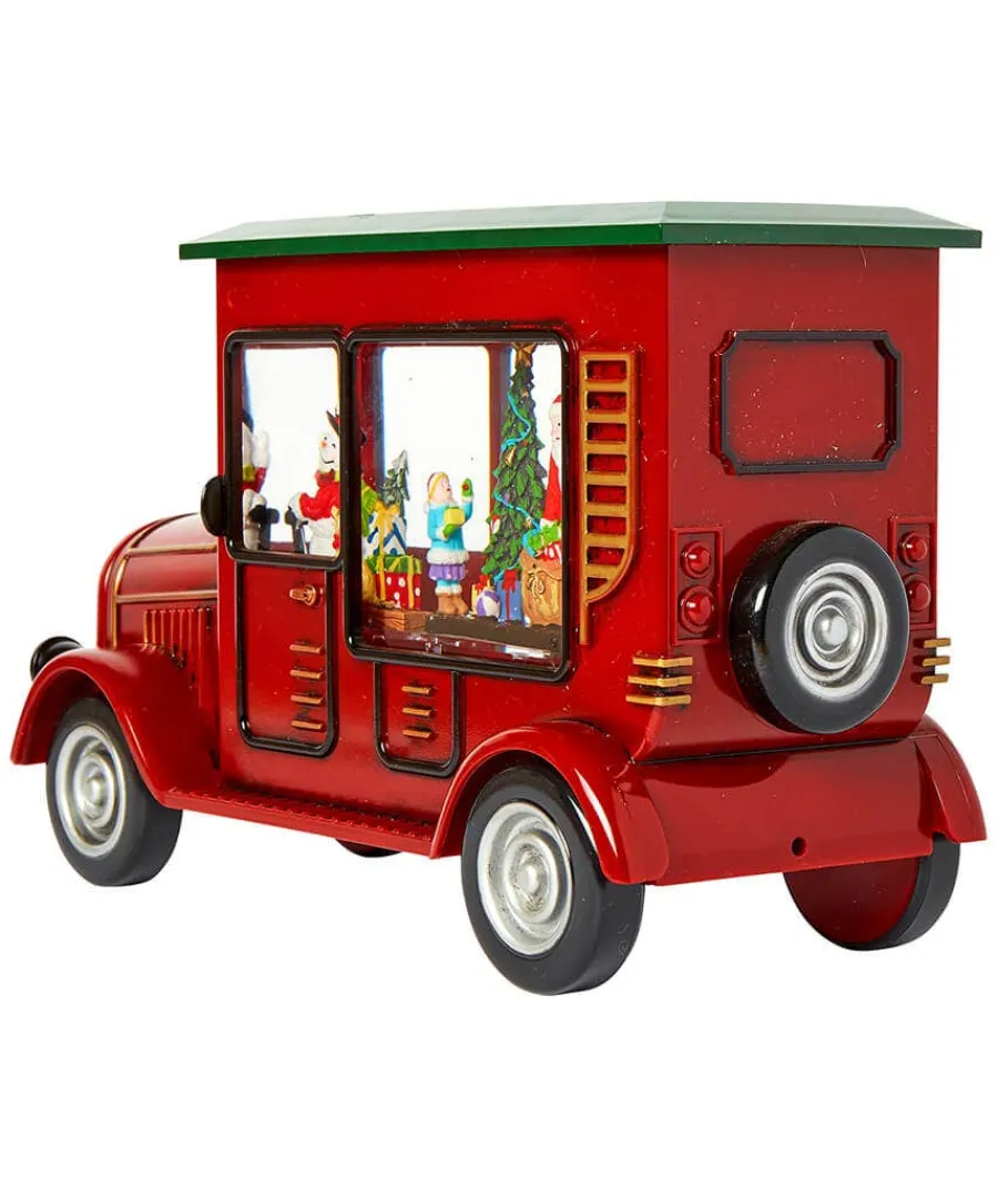 lights_and_sparkle_santa__2.webp Cheap Joe Browns Lights And Sparkle Santa Spinner Bus Ornament Red