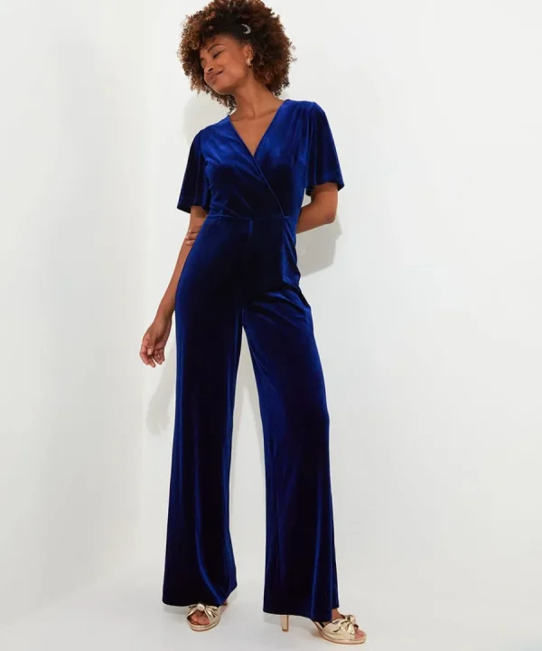 Best Joe Browns Lillian Velour Jumpsuit Midnight