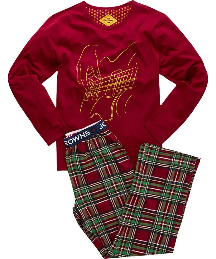 linear_guitar_pjs_0.webp Cheap Joe Browns Linear Guitar Pj's Red