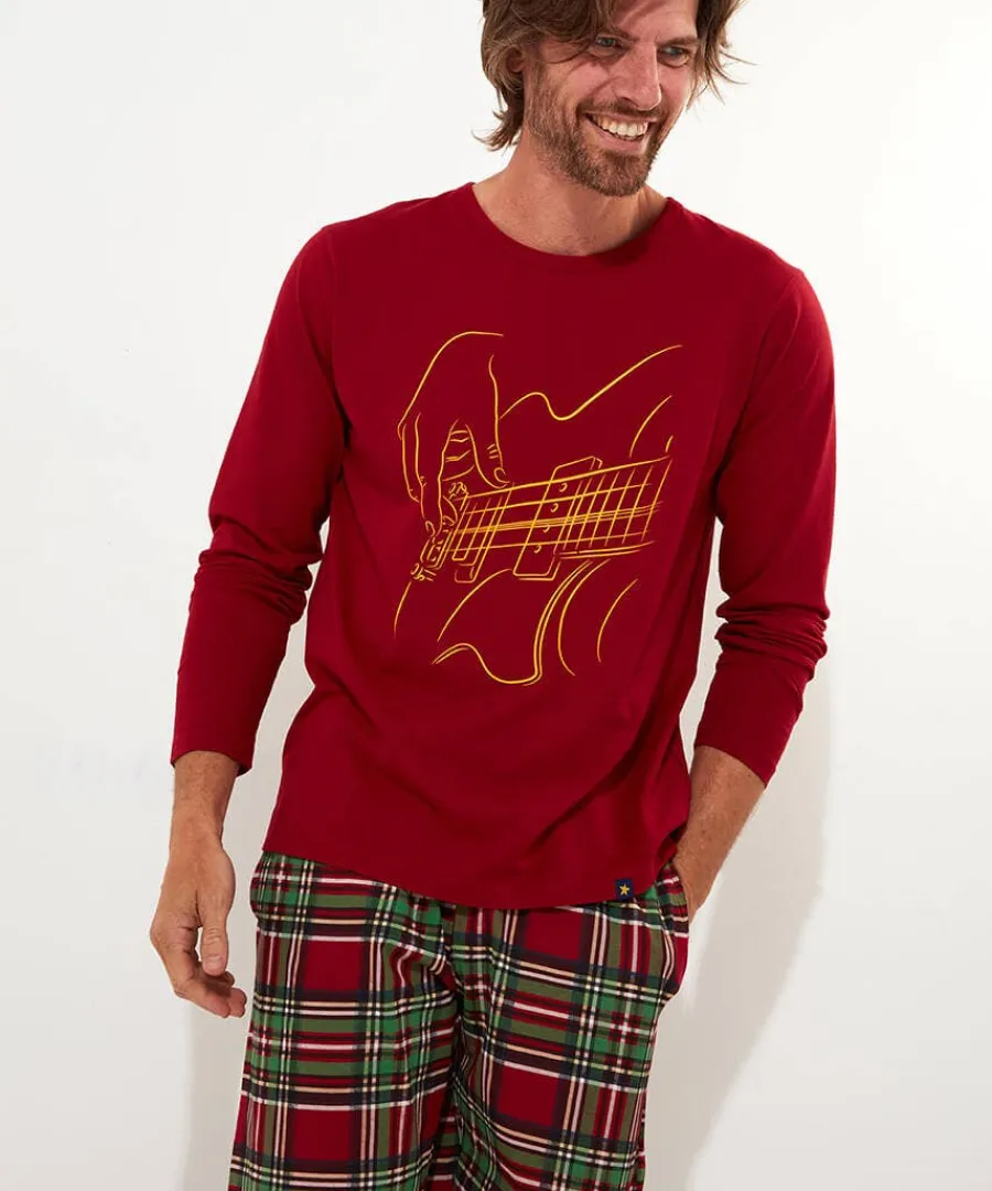 linear_guitar_pjs_1.webp Cheap Joe Browns Linear Guitar Pj's Red