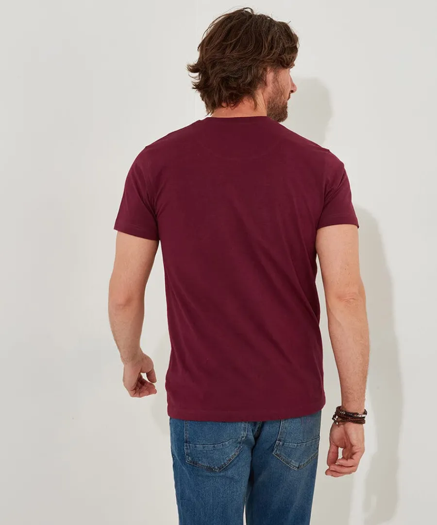 linear_guitar_tee_1.webp Online Joe Browns Linear Guitar Tee Burgundy