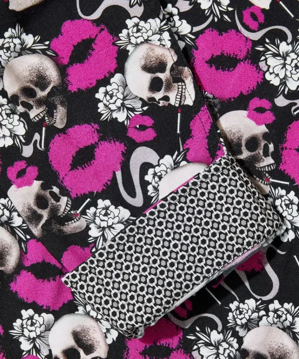 New Joe Browns Lips And Skull Shirt Black