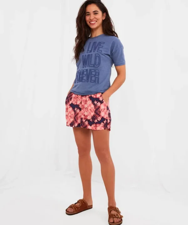 Online Joe Browns Live Wild Forever Tee Blue