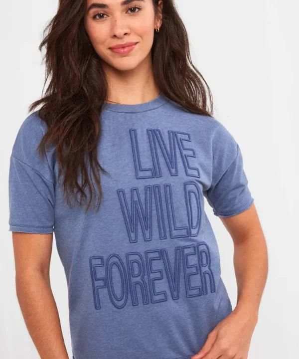 Online Joe Browns Live Wild Forever Tee Blue