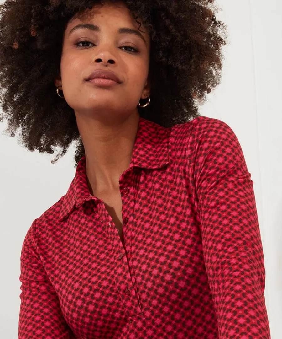 lola_geo_jersey_print_top_1.webp Shop Joe Browns Lola Geo Jersey Print Top Pink