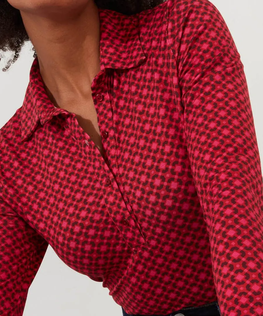 lola_geo_jersey_print_top_3.webp Shop Joe Browns Lola Geo Jersey Print Top Pink