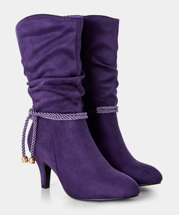 Sale Joe Browns Looking Good Slouchy Boots Deep Purple