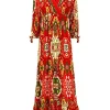 Best Joe Browns Loretta Print Dress Burnt Orange