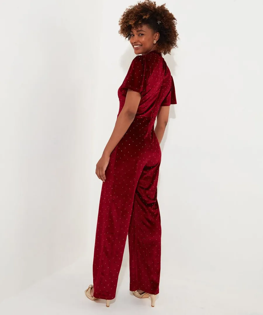 loretta_velour_jumpsuit_2.webp Fashion Joe Browns Loretta Velour Jumpsuit Berry
