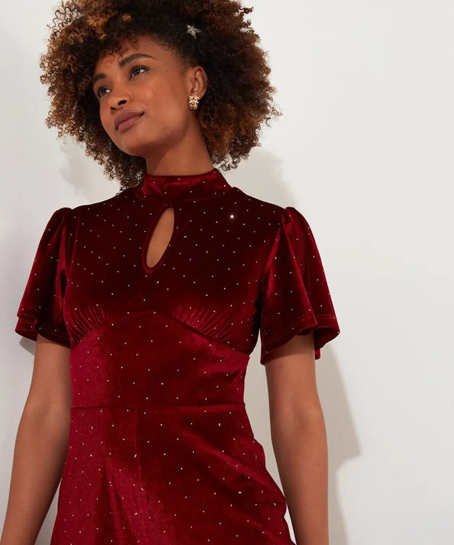 loretta_velour_jumpsuit_3.webp Fashion Joe Browns Loretta Velour Jumpsuit Berry