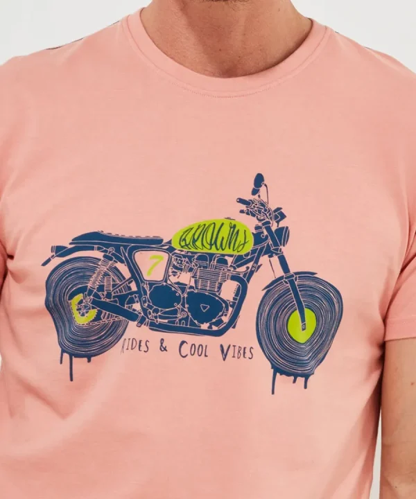 Hot Joe Browns Love The Ride Tee Pink