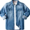 Cheap Joe Browns Loved And Lived In Denim Shirt Blue
