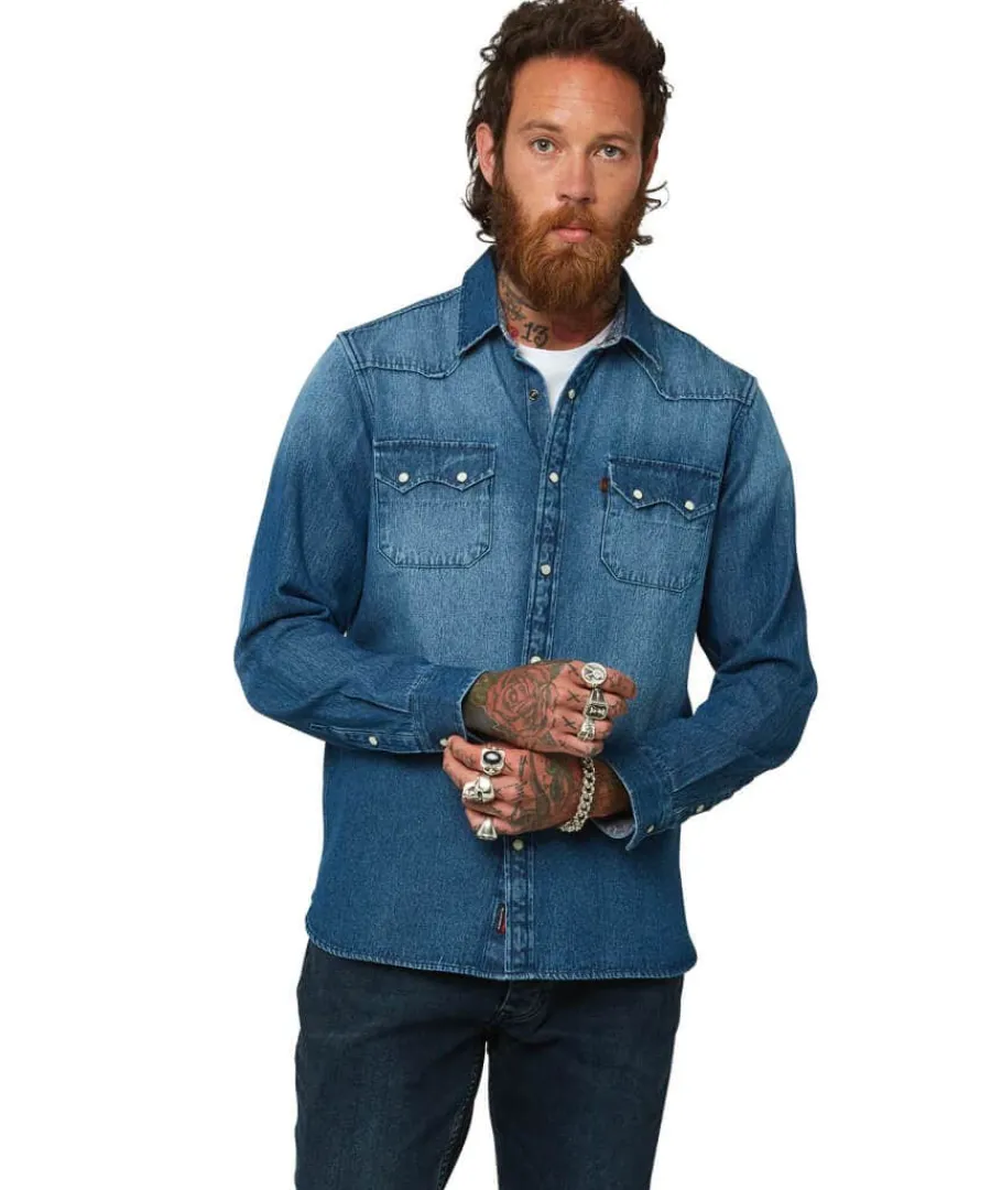 loved_and_lived_in_denim__2.webp Cheap Joe Browns Loved And Lived In Denim Shirt Blue