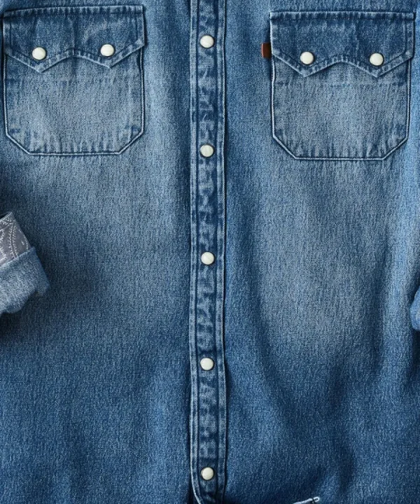 Cheap Joe Browns Loved And Lived In Denim Shirt Blue