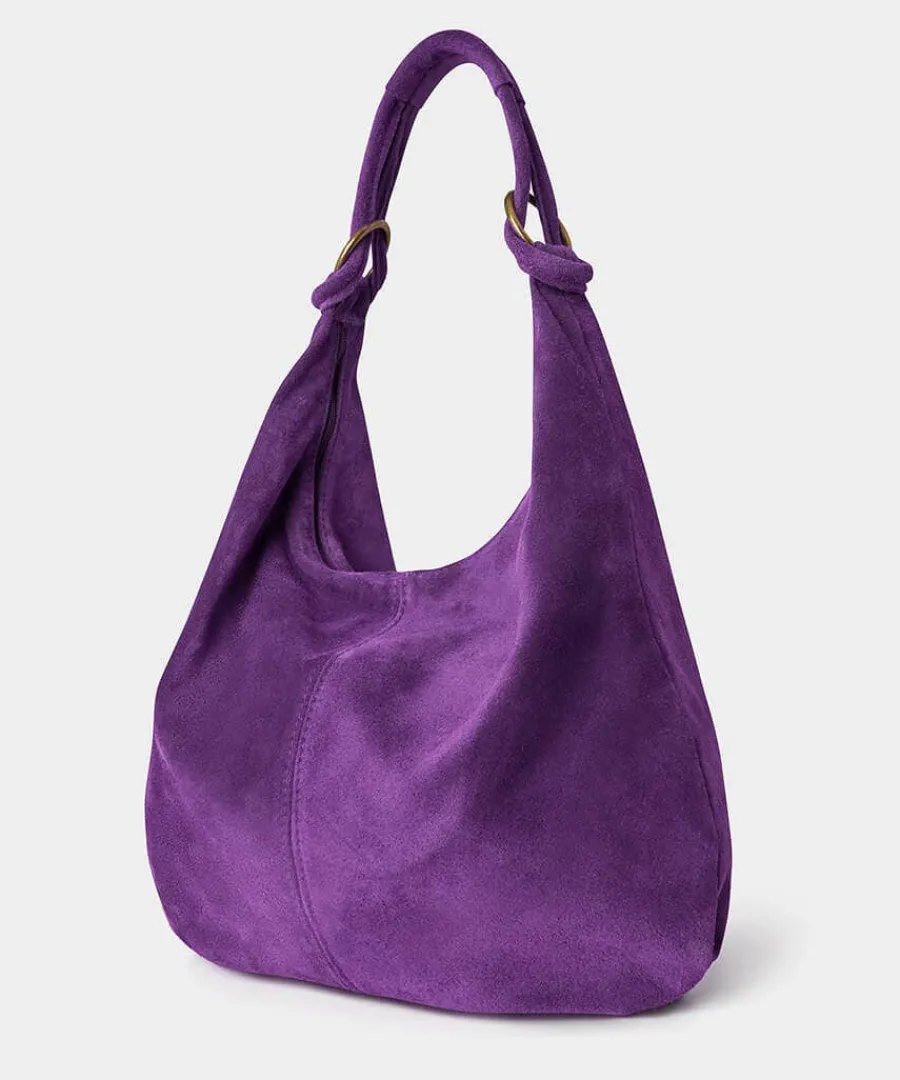 luna_hobo_suede_bag_0.webp Online Joe Browns Luna Hobo Suede Bag Purple