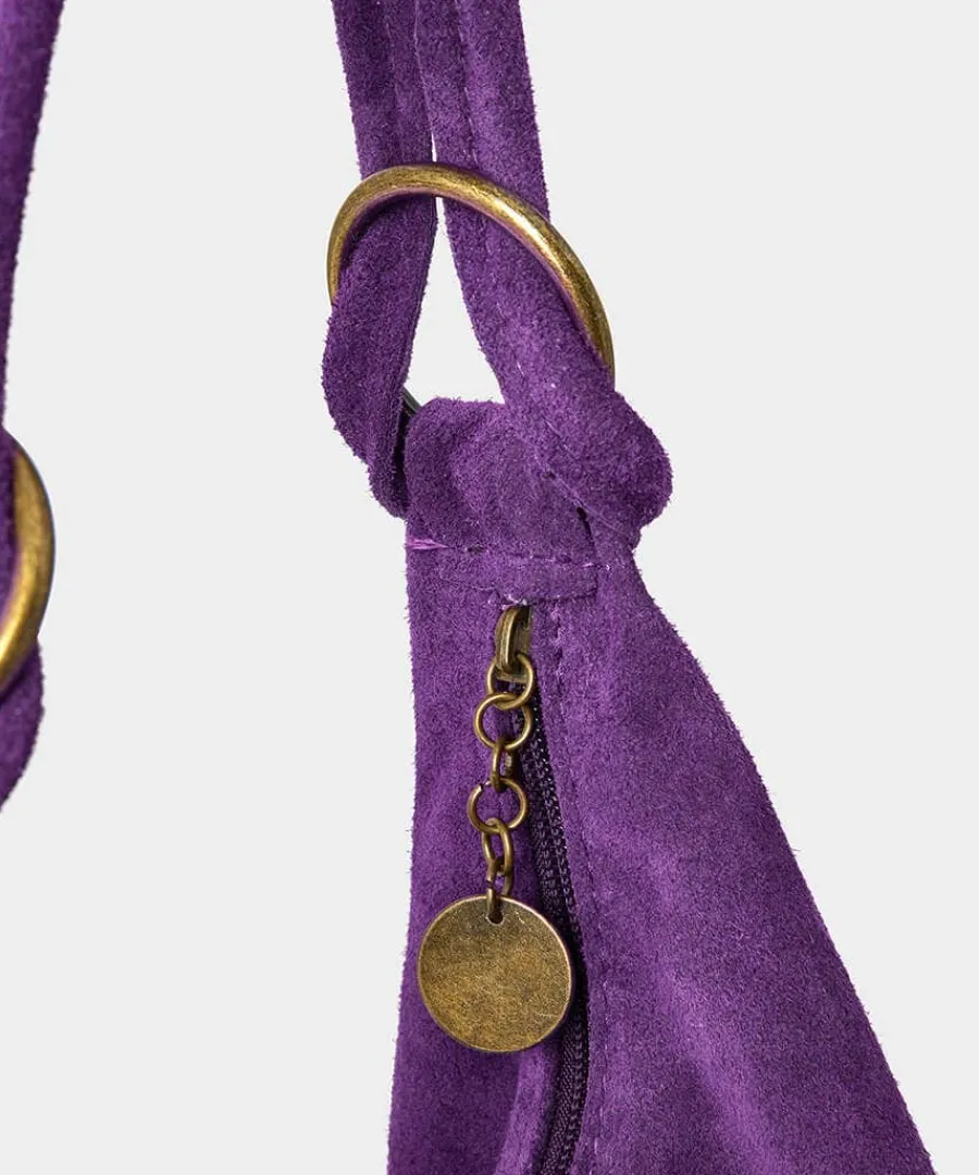 luna_hobo_suede_bag_1.webp Online Joe Browns Luna Hobo Suede Bag Purple