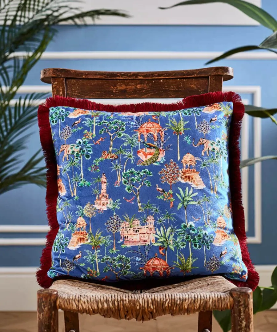 luxe_leopard_floral_rever_2.webp New Joe Browns Luxe Leopard Floral Reversible Cushion Pink