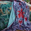 Fashion Joe Browns Luxurious Velvet Reversible Throw Lilac