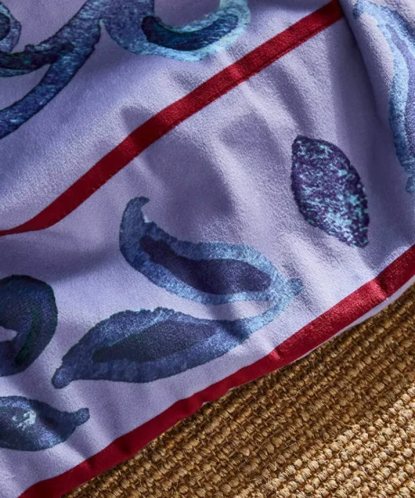 Fashion Joe Browns Luxurious Velvet Reversible Throw Lilac