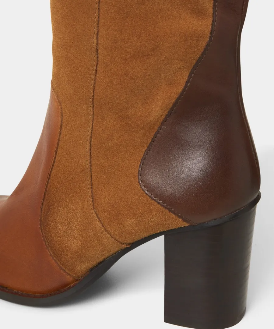 made_you_look_suede_leath_3.webp New Joe Browns Made You Look Suede Leather Boots Tan Multi