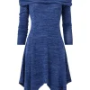 New Joe Browns Maisie Jersey Bardot Tunic Blue