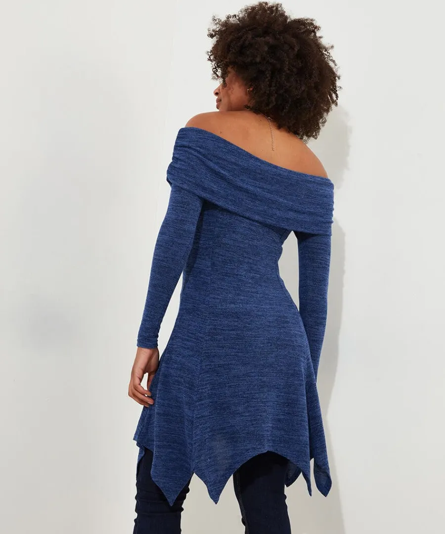 maisie_jersey_bardot_tuni_3.webp New Joe Browns Maisie Jersey Bardot Tunic Blue