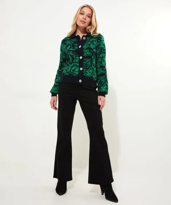 Store Joe Browns Make A Statement Collared Cardigan Green