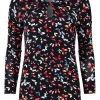 Best Joe Browns Make A Statement Keyhole Jersey Print Top Black
