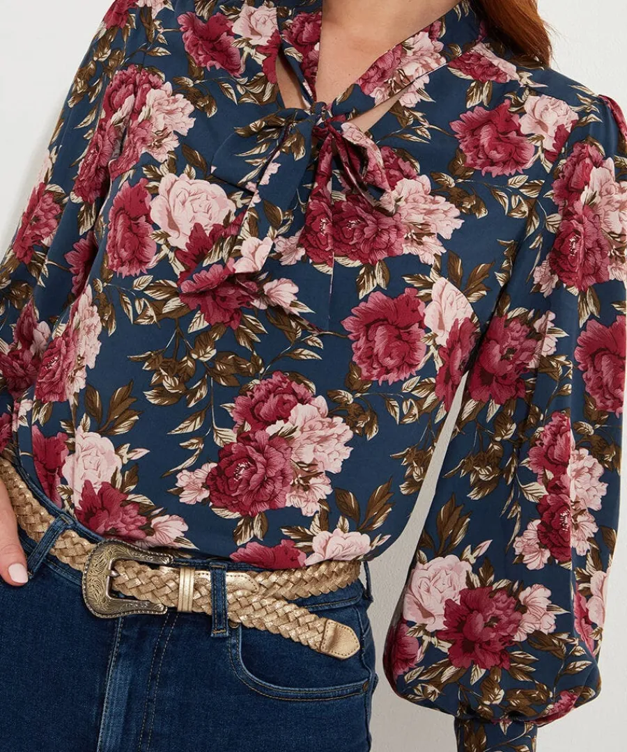 make_a_statement_printed__2.webp Shop Joe Browns Make A Statement Printed Blouse Blue