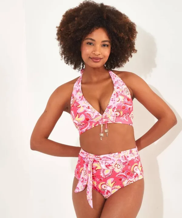 Best Joe Browns Malibu Beach Bikini Top Pink Multi