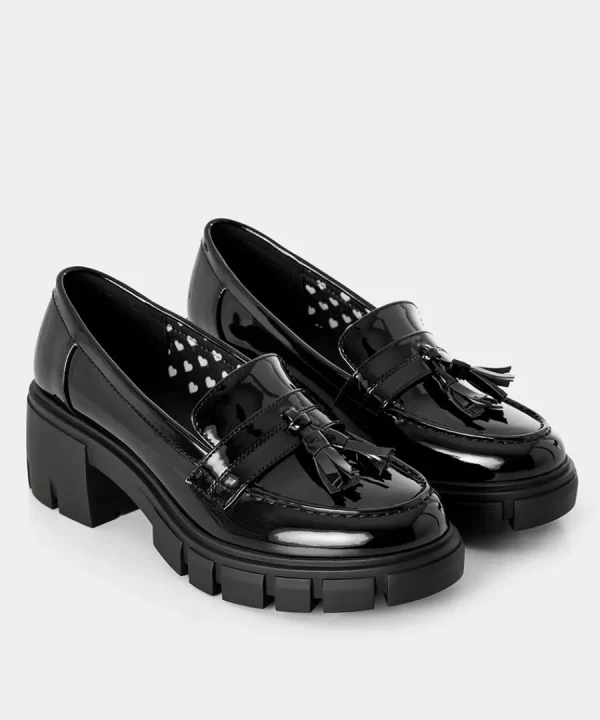 Shop Joe Browns Manor Road Chunky Loafers Black