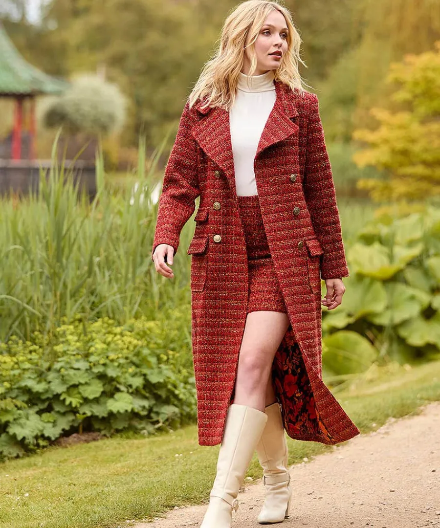 maya_tweed_maxi_coat_1.webp Fashion Joe Browns Maya Tweed Maxi Coat Burnt Orange