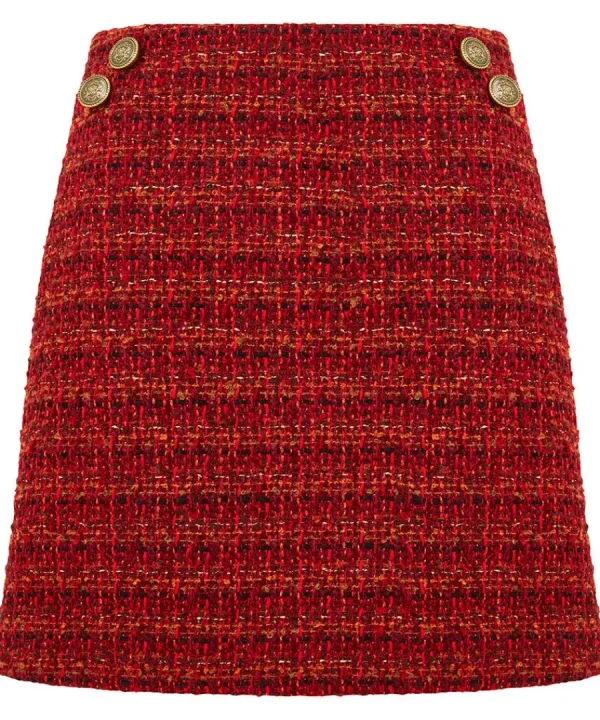 Outlet Joe Browns Maya Tweed Skirt Burnt Orange