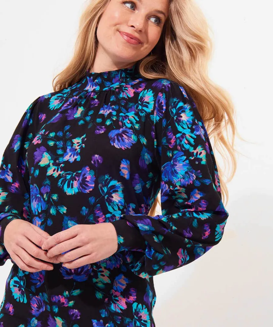melissa_jersey_print_top_2.webp Store Joe Browns Melissa Jersey Print Top Black