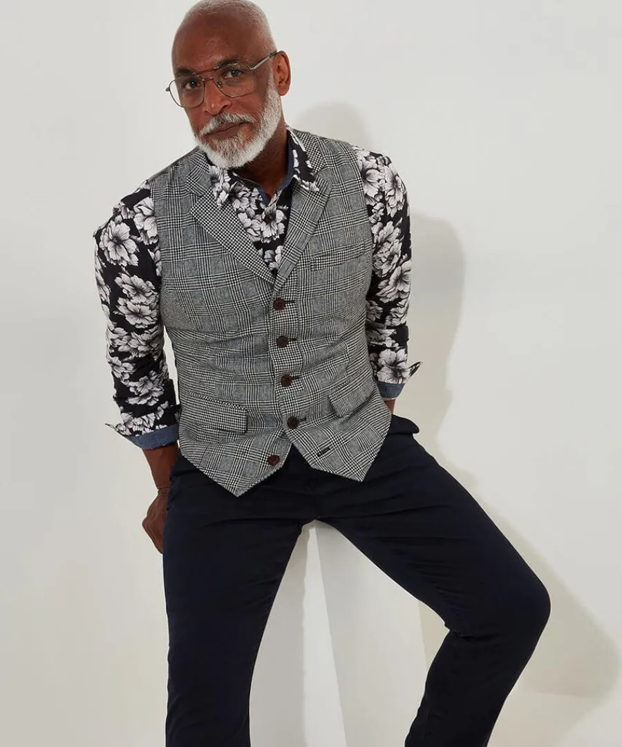 monochrome_floral_shirt_2.webp Shop Joe Browns Monochrome Floral Shirt White