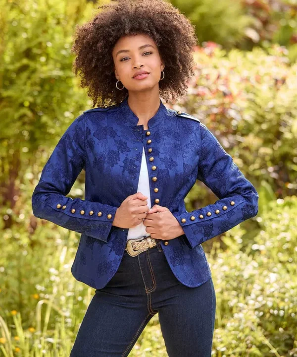 Cheap Joe Browns Must Have Military Jacquard Jacket Blue