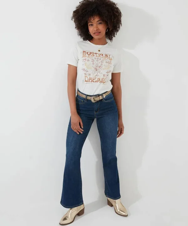 Online Joe Browns Mystical Magic T-Shirt Cream